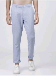 Light Blue Checkered Trousers