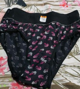 Women's Cotton Briefs with Floral Print flat