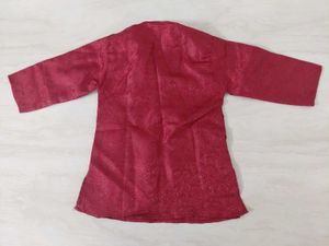 Boy's ethnic Maroon Kurta