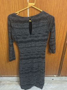 Sparkly Ruched Black Dress