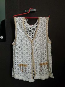 Boho Crochet Vest