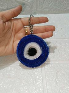 Handmade Blue Evil Eye Keychain | Nazar Bag Charm