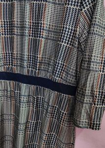Plaid Print A-Line Dress
