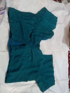 Teal Ethnic Blouse