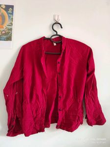 Trending Maroon stretchable shirt for Girls.
