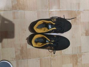 Black &amp; Yellow Casual Sneakers