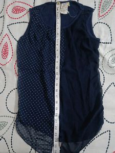 Blue Sleeveless Top
