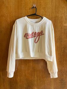 Cream Vintage Graphic Sweatshirt