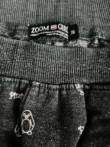 Combo Of Cute Character Wool Print Pants For Girls