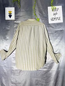 Striped Long Sleeve Button-Up Shirt