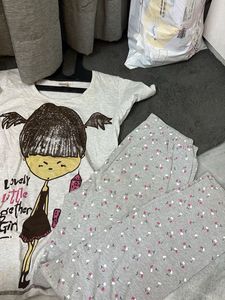 Cute Graphic Pajama Set