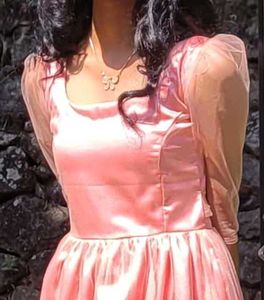 Blush Pink Tiered Tulle Dress