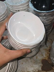 Set of 5 Floral Design Bowls Melamine