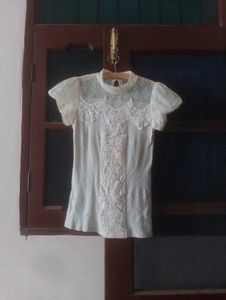 Elegant White Lace Top
