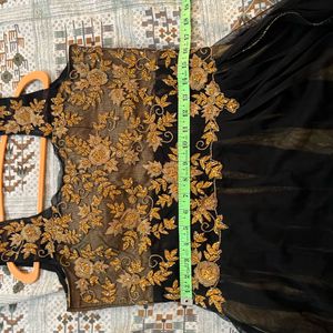 Elegant Black &amp; Gold Gown