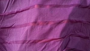 off shoulder Purple Striped 3/4 Sleeve Top