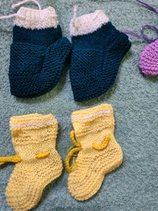 Woollen Socks (Set Of 4), New Born To 15 Months