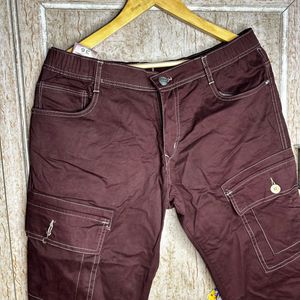 ♥️Maroon Cargo Pants
