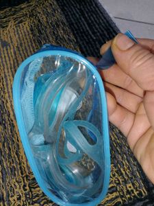 Blue Antifog Swim Goggles