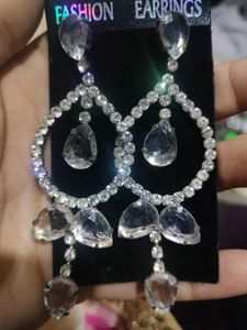 Sparkling Orange Gemstone Earrings
