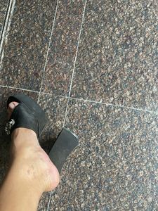Embellished high block heel  Sandals
