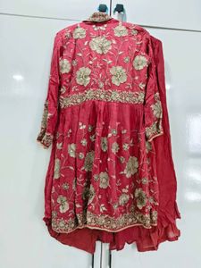 handwork heavy palazzo suit