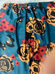 Vibrant Floral Printed Co-ord Set(Top &amp; Trous