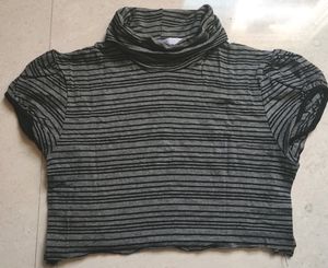 High Neck Crop Top