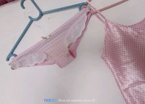 Pink Satin Nightsuit