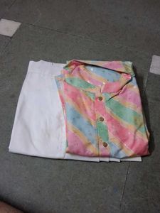 Colorful Striped Kurta Set