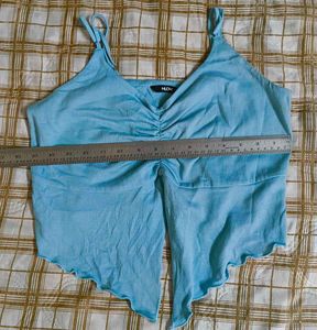 Light Blue Ruched Cami Top Westside