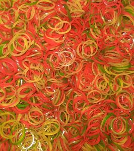 100 Colorful Rubber Bands