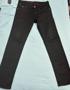 Black/cola color Denim Jeans