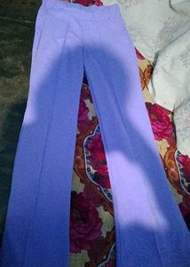 LAVENDER NYLON WOMEN TROUSER
