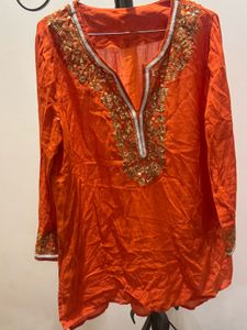 Indian Wear Embellished Kurta With Sequin Work