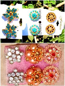 6 Sparkling Earring Stud Set