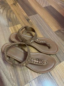 Stylish Embellished Thong Sandals