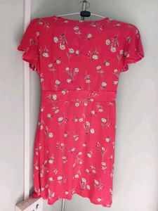 Myntra Tokyo Talkies Floral Print Red Dress