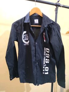 Beautiful Black Shirt For  10 To 13 Years Boys