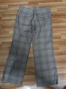Women's Plaid Wide-Leg Trousers