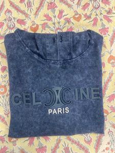 Distressed Blue Hoodie T-Shirt