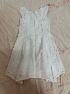 Pantaloons Junior White Frock for girls