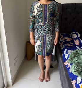 Stylish Paisley Print Sheath Dress
