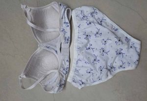 Floral Print Bra &amp; Panty Set