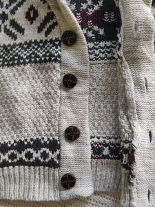 unisex Patterned Knit Cardigan for kidz