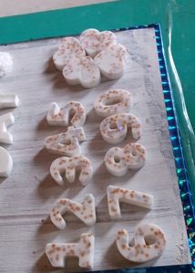 Resin Alphabet With 4 Heart