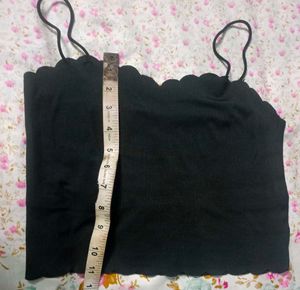 Black Scallop Bralette