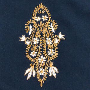 Elegant Black Embroidered Kurta ✨✨