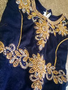 Gown Navy Blue Color For 8-10years