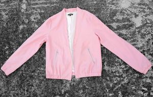 Baby Pink Bomber Jacket